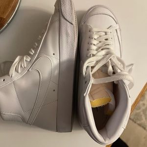 All white size 7 Nike blazers womens